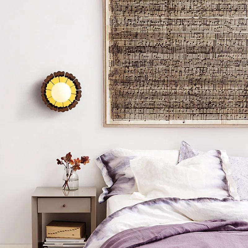 

wall lamp bedroom minimalist living room led porch corridor decorative lamp Nordic modern bathroom mirror headlight