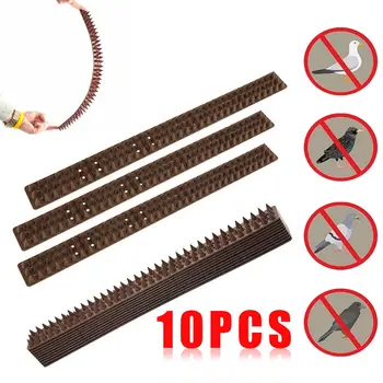 

10pcs/set Plastic Bird Cats Spikes Anti Bird Spike Anti Climbing Cats And Scare Birds Pest Control On Wall Window Railing