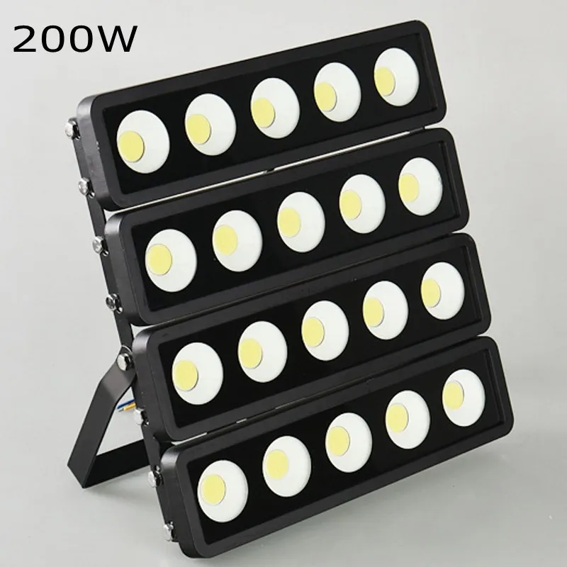 200W Black Shell 1 шт. 50 Вт 100 Вт 150 Вт 200 Вт Светодиодный прожектор светильник 220V 230V 240V COB IP66 Водонепроницаемый на открытом воздухе Точечный светильник уличный светильник Точечный светильник Потолочные Светильник - Испускаемый цвет: 200W Black Shell