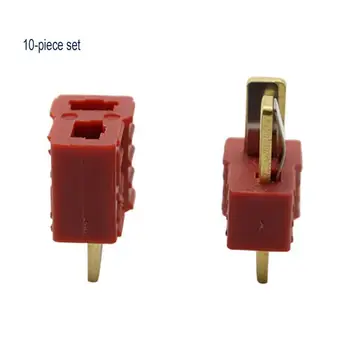 

10 Pairs T Plug Deans Terminal Connector Set For RC LiPo Battery Helicopter Male/Female Terminals Connectors Adapter