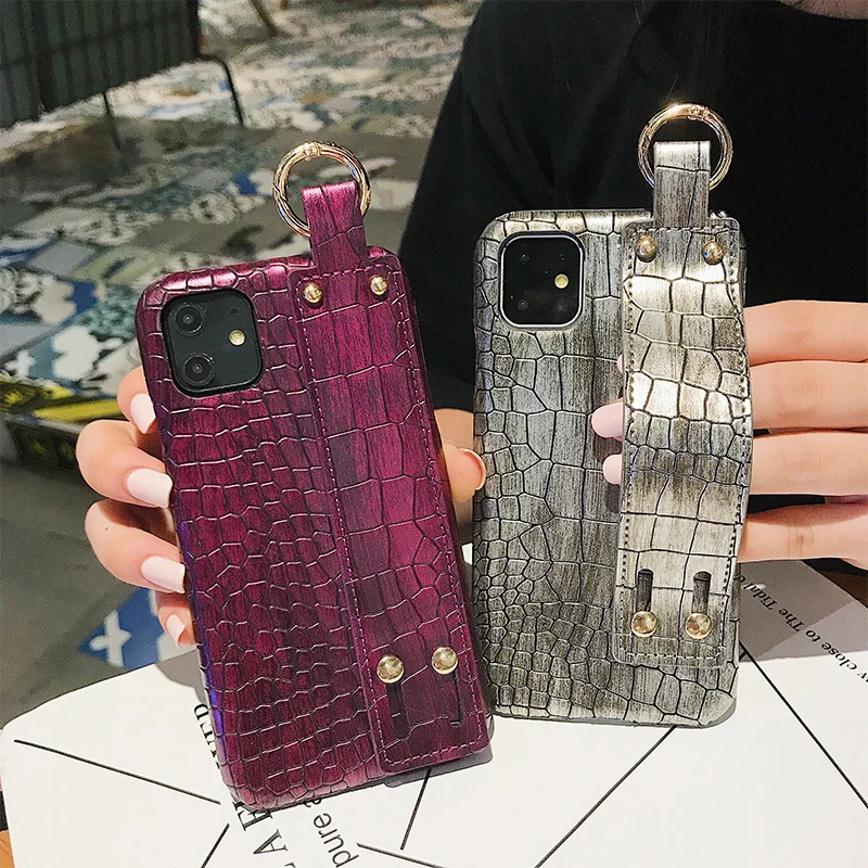 VOZRO Роскошный чехол для телефона с крокодиловым узором для Iphone 11 Pro X XR XS Max 6 6S 7 8 Plus Чехлы для телефона аксессуары сумка
