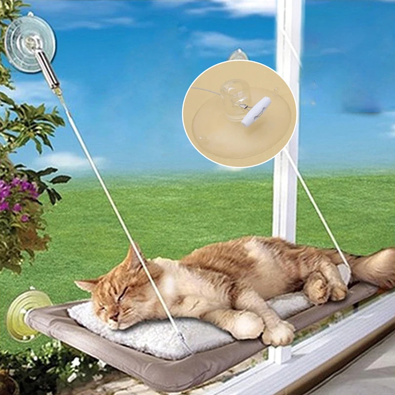 2019 Strong Adsorption Pet Sucker Cat Small Hammock Sill Simple Litter Pad Fashion Convenient Comfortable Cats Supplies | Дом и сад
