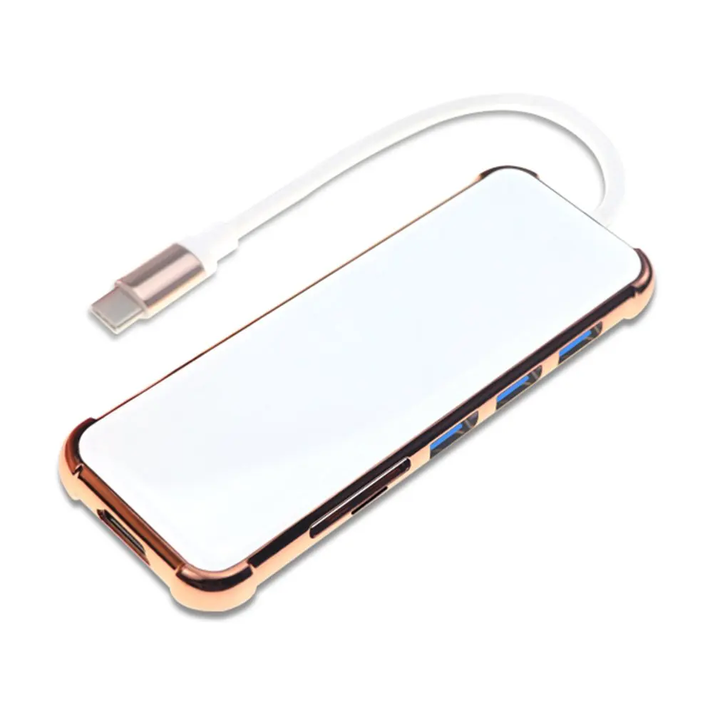 Cartão de Segurança Kaartlezer para Impressoras Hdmi-compatível Adaptador 4k 30hz tf Digitale Toetsenborden Muizen 6-em-1 Usb c Hub 2 High Quality Computador e Escritório