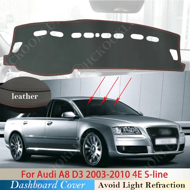 PU Leather For Audi A8 D3 2003~2010 4E Anti-Slip Anti-UV Mat