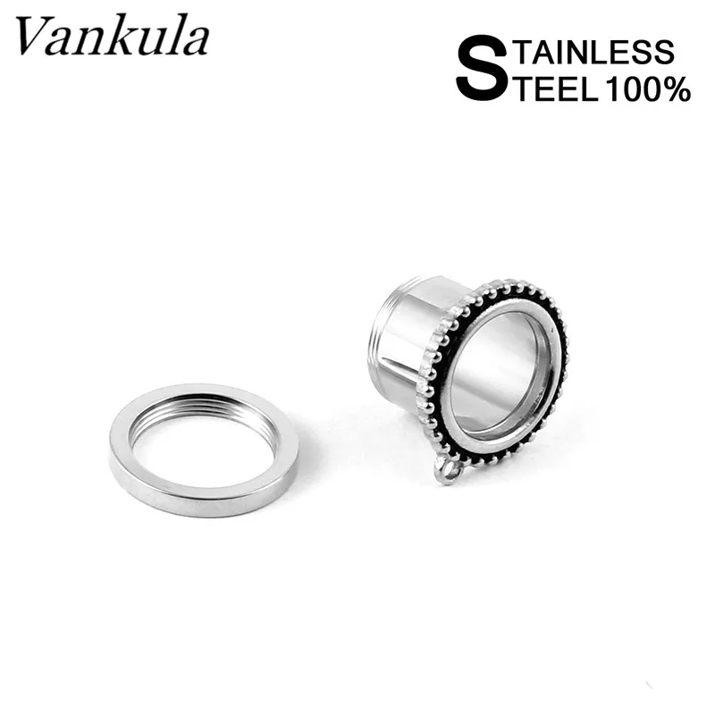 Vankula 316L Нержавеющая сталь DIY тонкие туннели тела пирсинг, модные украшения тела ювелирные серьги расширитель пара продажи