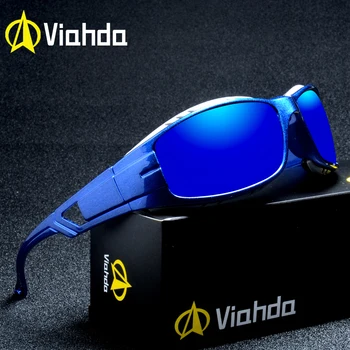 

VIAHDA Polarized Sunglasses Men Luxury Brand Designer Vintage Driving Fashion Sun Glasses Male Goggles Shadow UV400