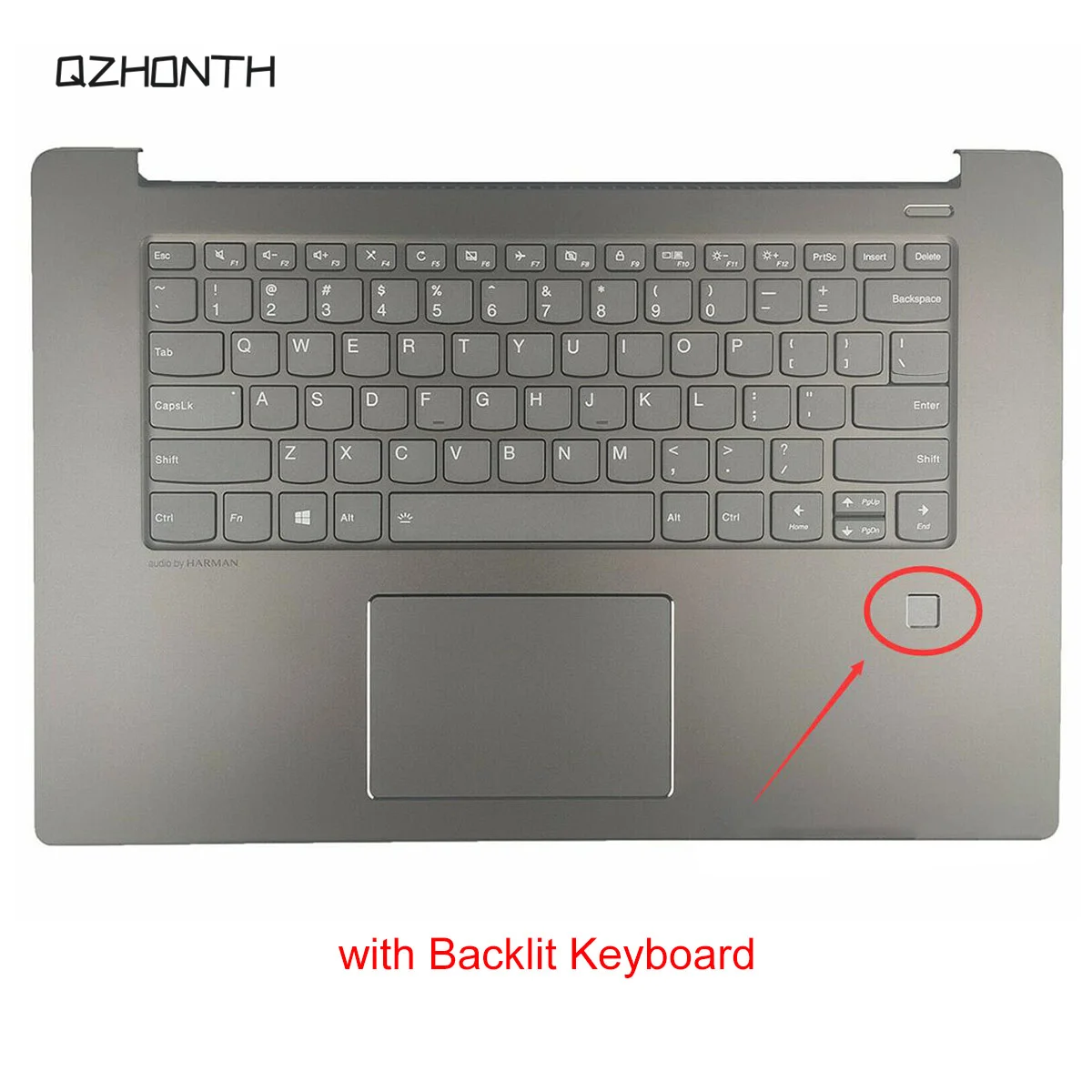 

New For Lenovo Yoga 530S-15ISK 530S-15 530S-15IKB Palmrest Upper Case w/ Backlit Keyboard Gray
