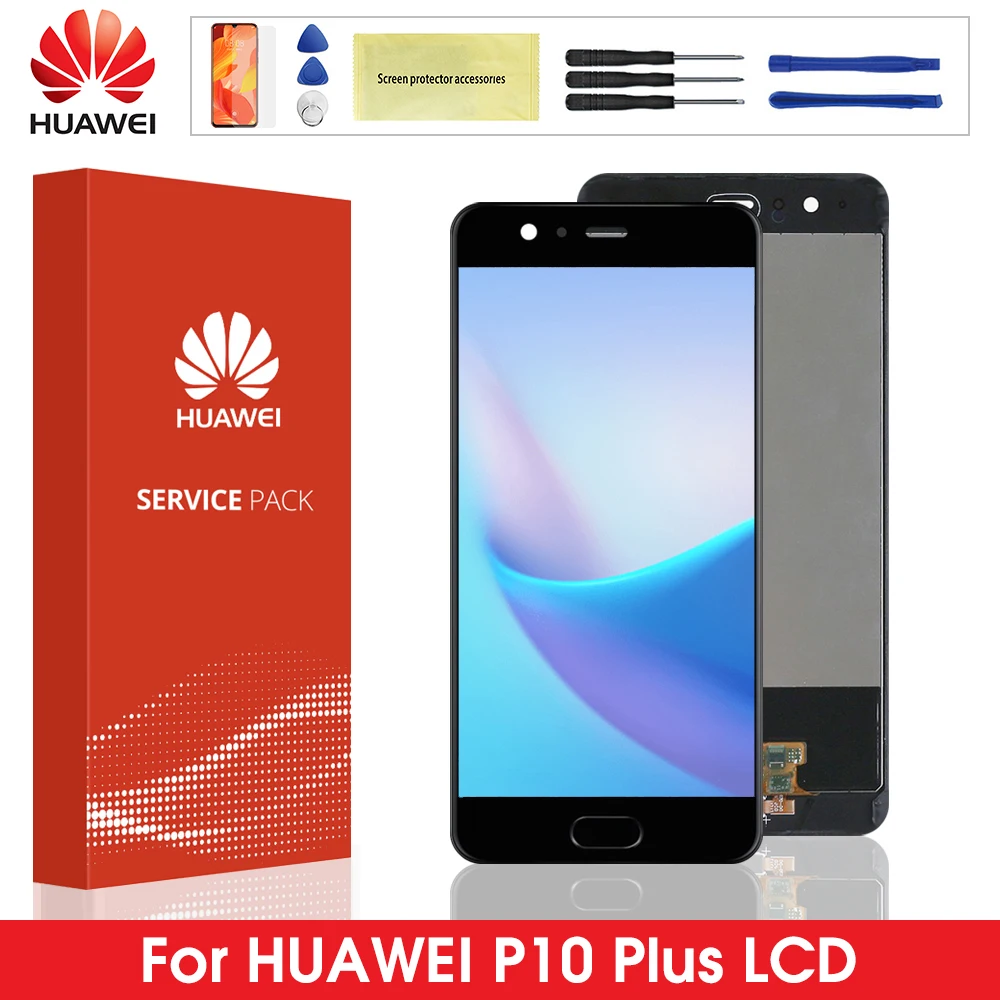 Оригинальный дисплей для Huawei P10 Plus ЖК-экран с цифровым преобразователем в сборе