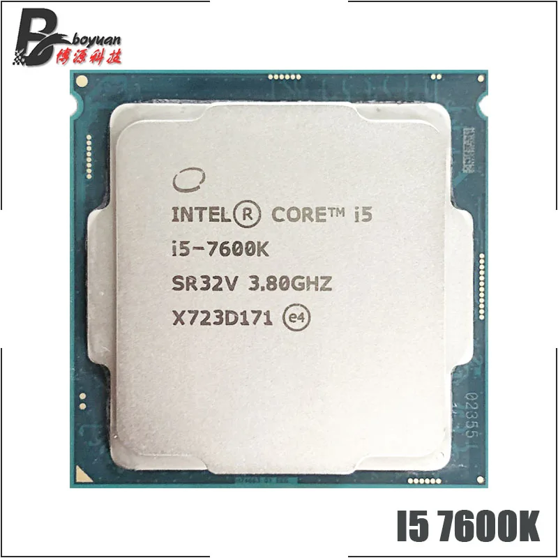 Процессор Intel Core i5-7600K i5 7600K 3 8 ГГц четырехъядерный 4-поточный процессор 6 Мб 91 Вт LGA