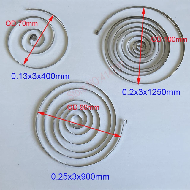 Molla elicoidale a molla giocattolo spessa 0.1-0.2mm larghezza 3 -- 7mm  spirale a filo