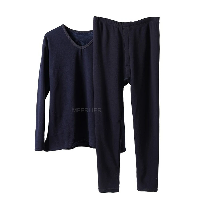 Spring Winter Long Johns Men 7XL Bust 144cm 5XL 6XL Plus Size Loose fleece Men Underwear long johns for men