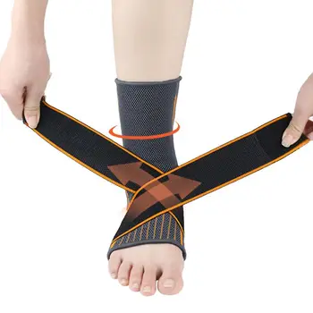 3D Weven Elastische Enkelbrace Compressie Ondersteuning Mouw Fitness Sport Hak Protector Met Elastische Band Pijnbestrijding Herstel