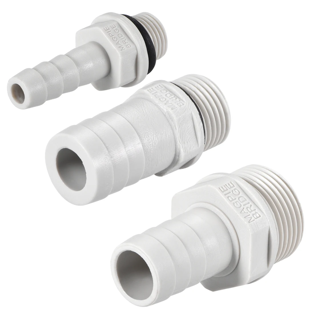 6mm Barb x G1//8 Female Thread Pipe Adapter uxcell Polypropylene Hose Barb Fitting Coupler Translucent 4Pcs