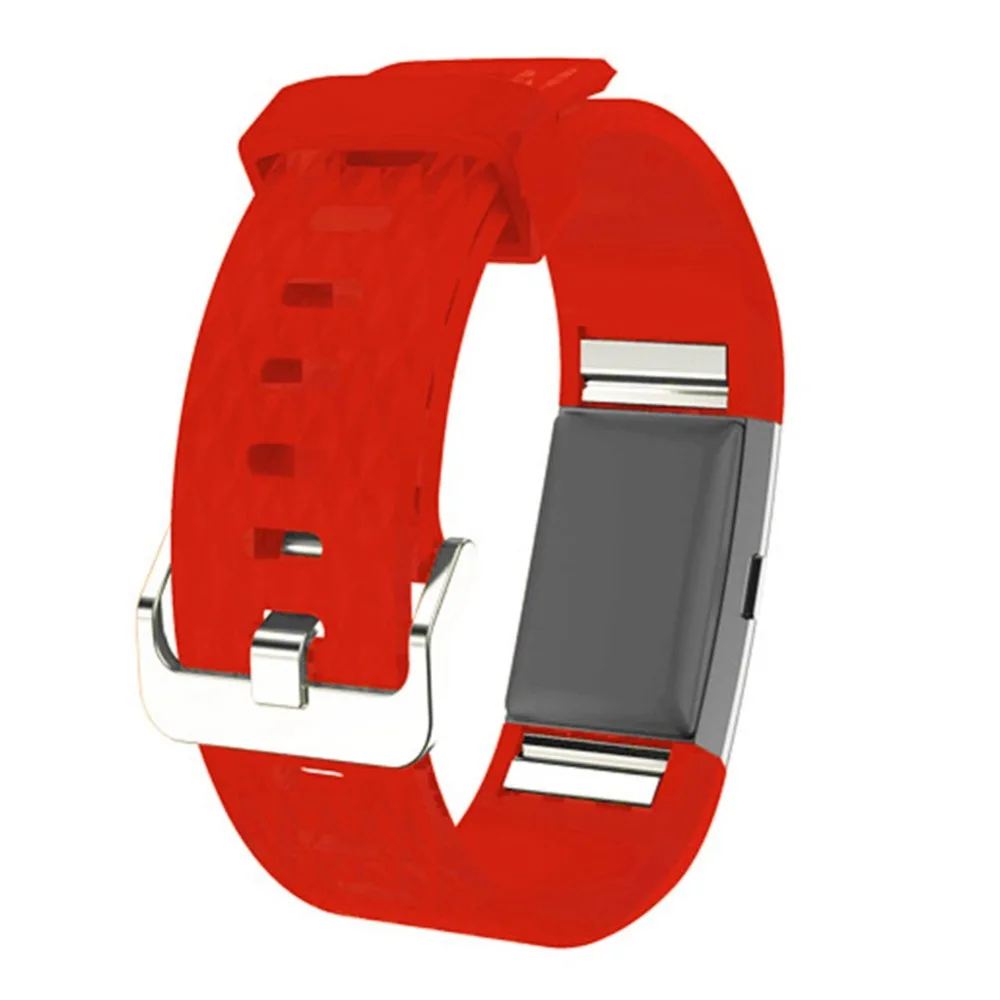 Дышащие и прочные силиконовые наручные Ремешки для наручных часов FitBit Charge 2 повседневные регулируемые штырьковые пряжки часы ремешок для мужчин и женщин