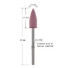 MAOHANG 5pcs/lot Rubber Silicone Nozzle Ceramic Milling Burr Nail Art Cutter Polishing Buffer Files Electric Machine Drill Bit 6