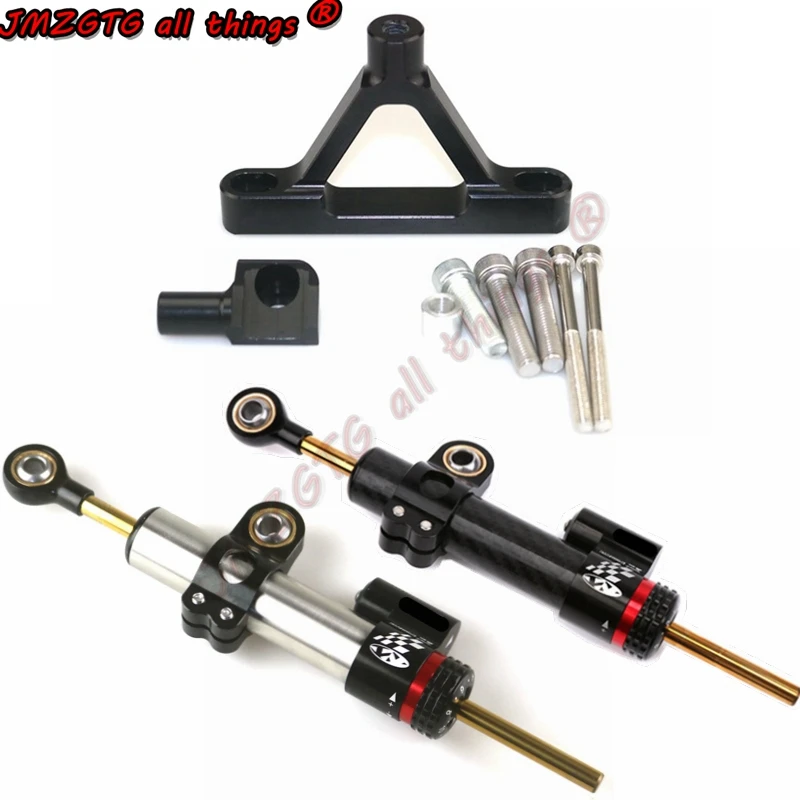 Motorcycle Cnc Stabilizer Damper Complete Steering Mounting Bracket For