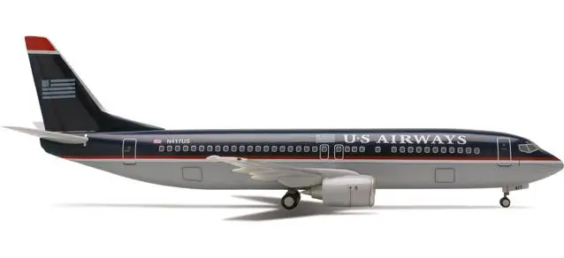 Herpa Wings US Airways Boeing 737-400 1/200 литая модель самолета