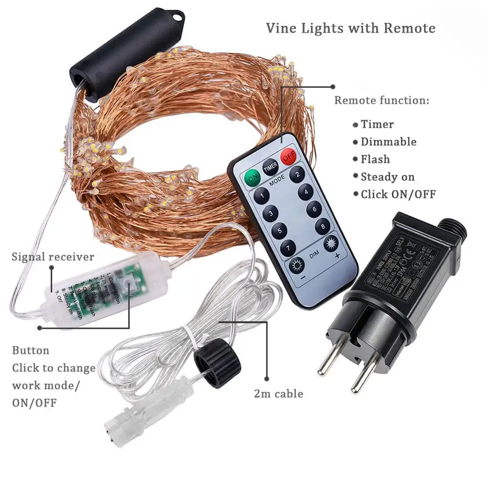 Рисунок 4 - СВЕТОДИОДНАЯ Гирлянда-водопад из медной проволоки