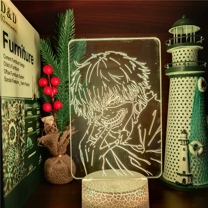   Kaneki  ִϸ̼ , 3D ־ Led 7   , Ȩ  ߰ 