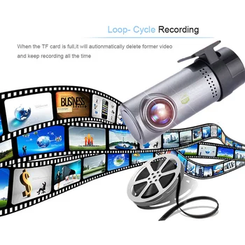 

1080P HD Concealed Car Camera USB Mini DVR Dash Cam Recorder W/ WiFi G-sensor Supports Up To 32g TF Card