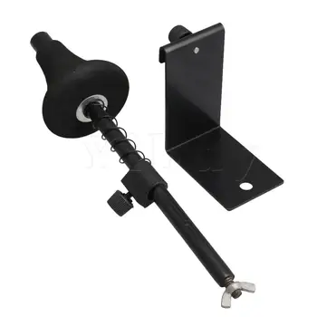 

Yibuy Black Metal Vertical Trumpet Stand Holder Hanging Net Musical Instrument