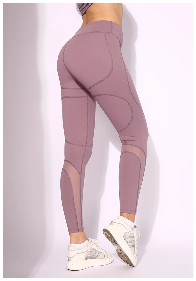 Andzhelika супер мягкие бедра штаны для йоги и фитнеса тренажерный зал Леггинсы для женщин эластичные Высокая талия бег Леггинсы для спорта йоги