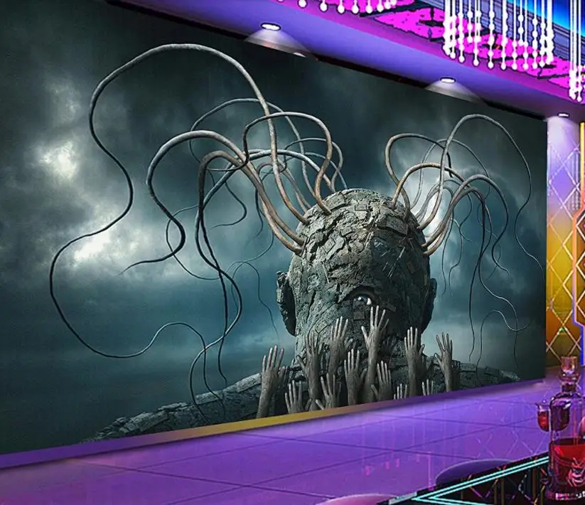 

3D Photo Mural Bar KTV Wall Murals Living Room Decoration Kitchen 3D Wallpaper Walls