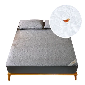 

Quilted Jacquard Cloud Waterproof Mattress Protector Deep Pocket Matress Cover Machine Washable Mattress Pad Folding Mattress