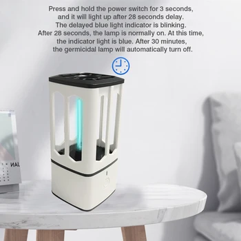 

USB rechargeable disinfection lamp in stock ultraviolet light student portable kill mite Germicidal bulb home smart
