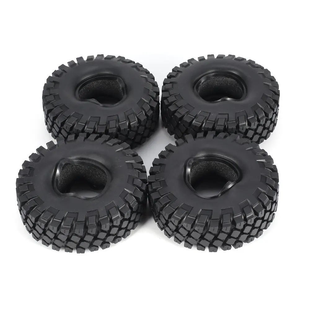 

4Pcs AX-6020 115mm 1.9inch Rubber Tires Tyre Sponge Liner for RC Crawler Off-road Crawler Car Vehicle Model Truck CC01 D90