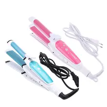 3в1 термостатическая многофункциональная завивка волос выпрямитель для волос керамическая глазурь электрическая кукуруза горячая волнистая прямая Парикмахерская инструмент Fas