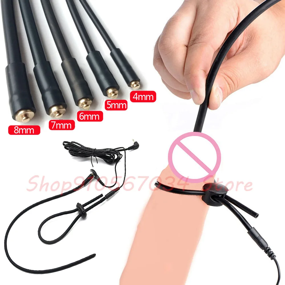 Electric Shock Urethral Sounding Catheter Dilator Penis Plug Cock Ring Horse Eye Stimulation Stick Bdsm Male Sex Toy Accessories urethral dilator silicone urethral dilator