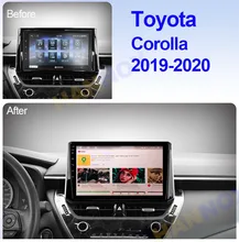  4G+64G DSP 2 din Android 12.0 4G NET Car Radio Multimedia Video Player for Toyota Corolla 2020 2019 2018 10.1inch carplay WiFi 