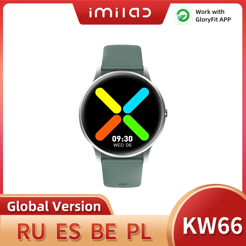 IMILAB Global Version KW66 Smart Watch Women Smart Watches Fitness Tracker Waterproof Smartwatch Music Control for iOS Android