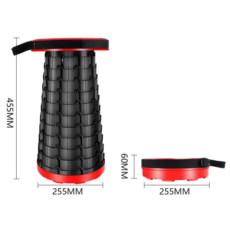 

Outdoor Collapsible Portable Chair Fishing Camping BBQ Tourism Retractable Stool Ultralight Foldable Stool Beach Chair GMT601
