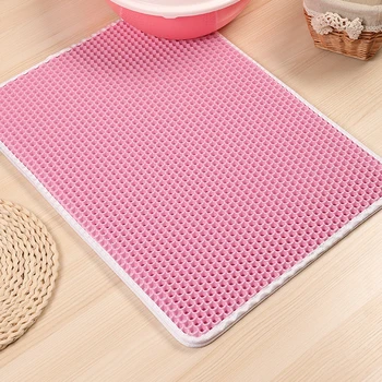 

Pet Litter Mats Cat Sand Double-Layer Non-Slip Waterproof Pads Foldable Trapper Carpets 6 Colors 4 Sizes Pet Products