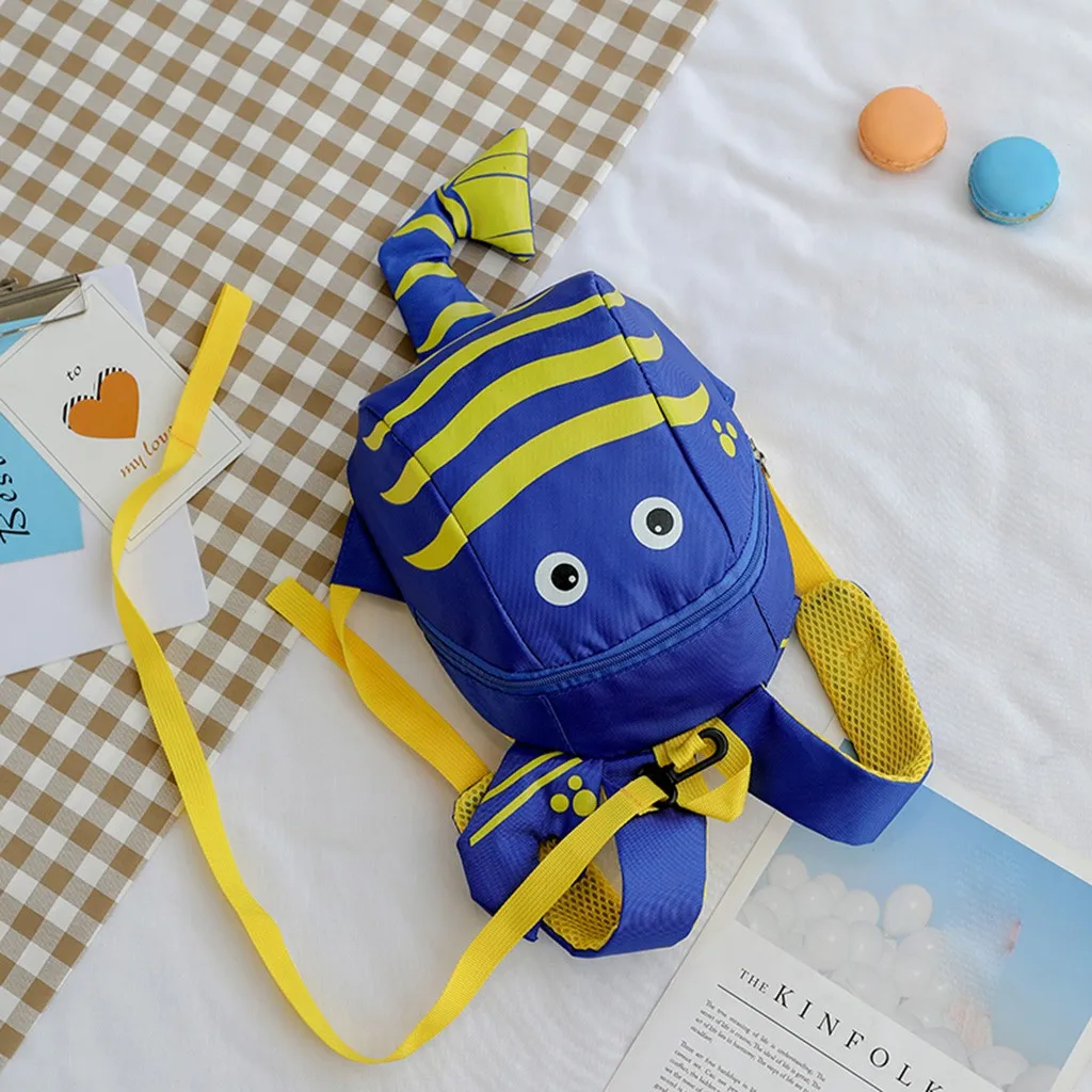 Children Kids Boys Girls Fashion Cute Cartoon 3D Lobster Anti-lost Backpack Bags Handbags Kids Backpack dropshipping Z905