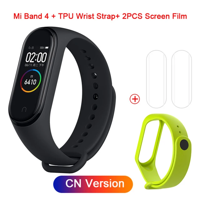 Xiaomi mi-браслет 4 NFC Smartband пульсометр мониторинг сна Спорт mi Band 4 Водонепроницаемый Bluetooth Сенсорный экран Смарт-браслет - Цвет: CN Standard 1