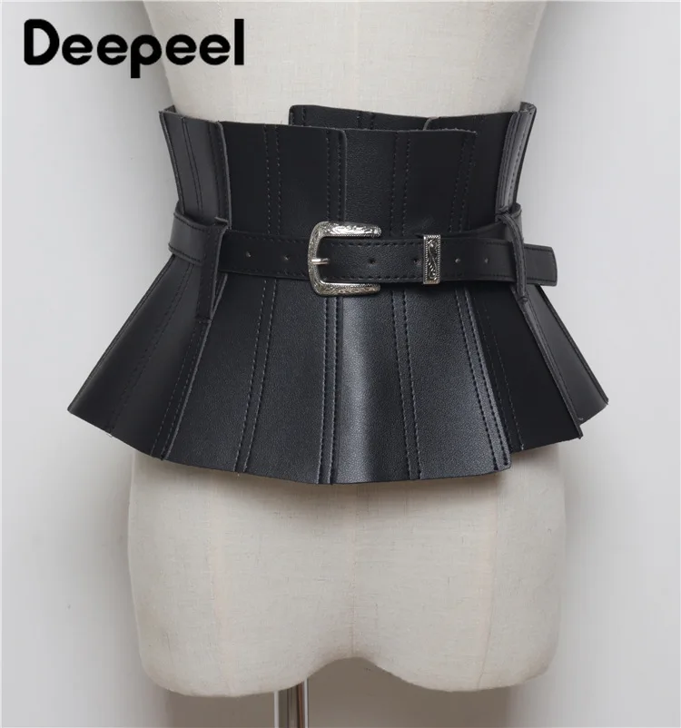Deepeel 1 шт. 19,5 см* 80 см женский корсетный ремень кожаные аксессуары женские пояса-кушаки съемные широкие пояса YK706