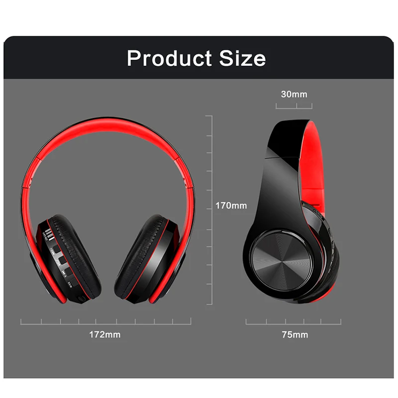 Newly 1pc Bluetooth Headset Foldable Stereo High Battery Capacity Wireless Headphone for Computer MP3 999 | Электроника