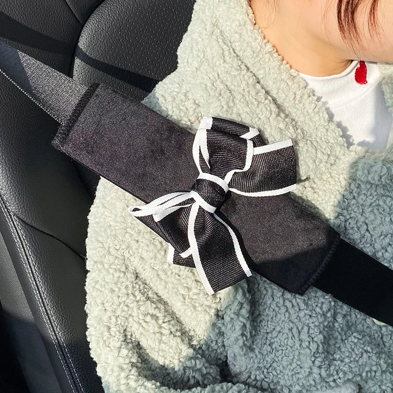 

Car Seat Belt Shoulder Guard Simple Creative Female Seat Belt Protective Cover General Car Interior Supplies For Girls