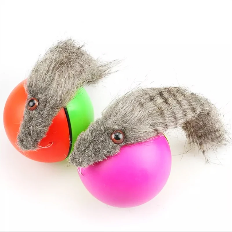 Pet Dog Cat Toy Weasel Motorized Funny Rolling Ball Beaver Balls Products Toys Interactive | Дом и сад