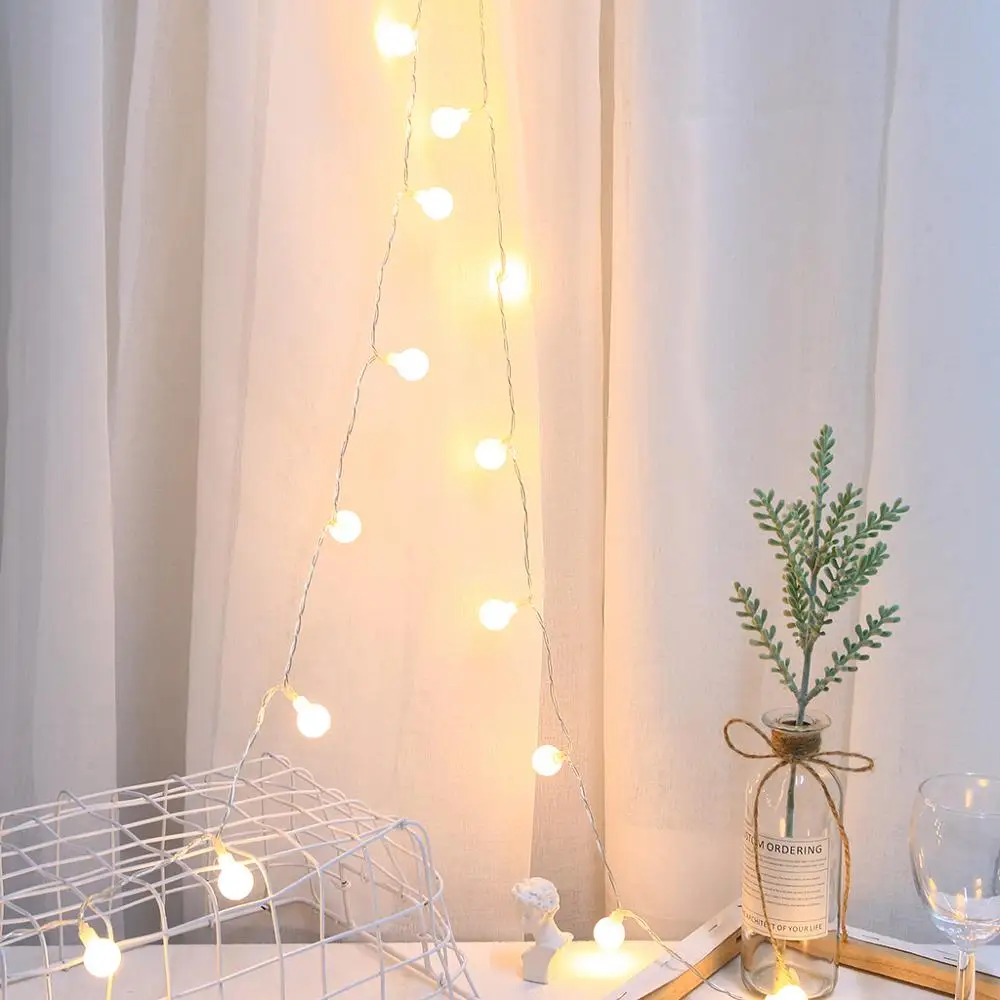 

20 LED Ball String Light Garland USB Ball String Lights Waterproof Christmas Tree Wedding Home Indoor Decoration