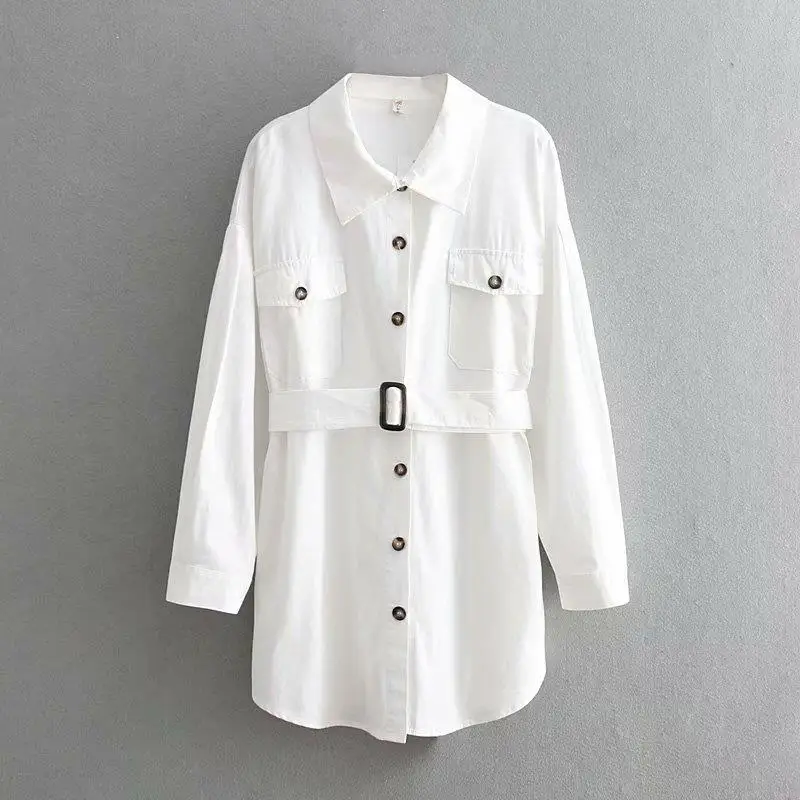 Hot Sale 2019 Women Summer Loose Long Sleeves Shirt Simple Solid Color ...