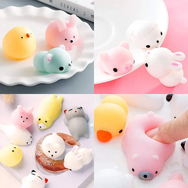 5/10 Pcs Kawaii Squishies Mini Mochi Squishy Toys Cute Soft Animal Squeeze  Stress Relief Toy Easter Gifts For Kids Party Favors - Squeeze Toys -  AliExpress