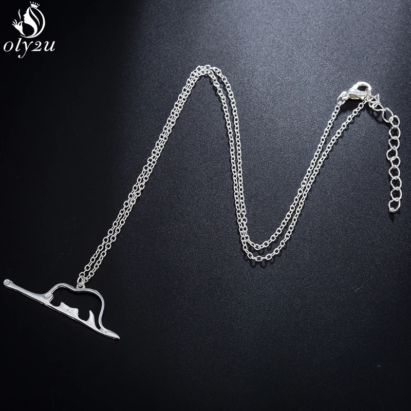Fashion Necklace Fashion Little Prince Necklaces Women Movie Jewelry Cute Le Petit Prince Charms Necklace Snake Elephant Accessories Gift