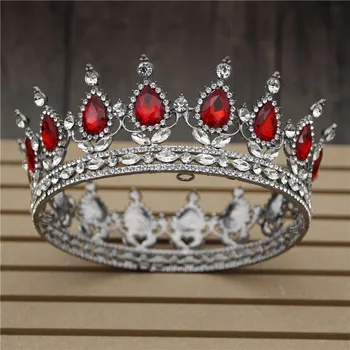 

Royal Queen King Bride Crown for Women Pageant Bridal Tiaras and Crowns Headdress Prom Wedding Hair Jewelry Diadem Accessories