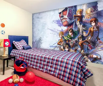 

[Self-Adhesive] 3D Attack On Titan 026535193 Japan Anime Wall Paper mural Wall Print Decal Wall Murals