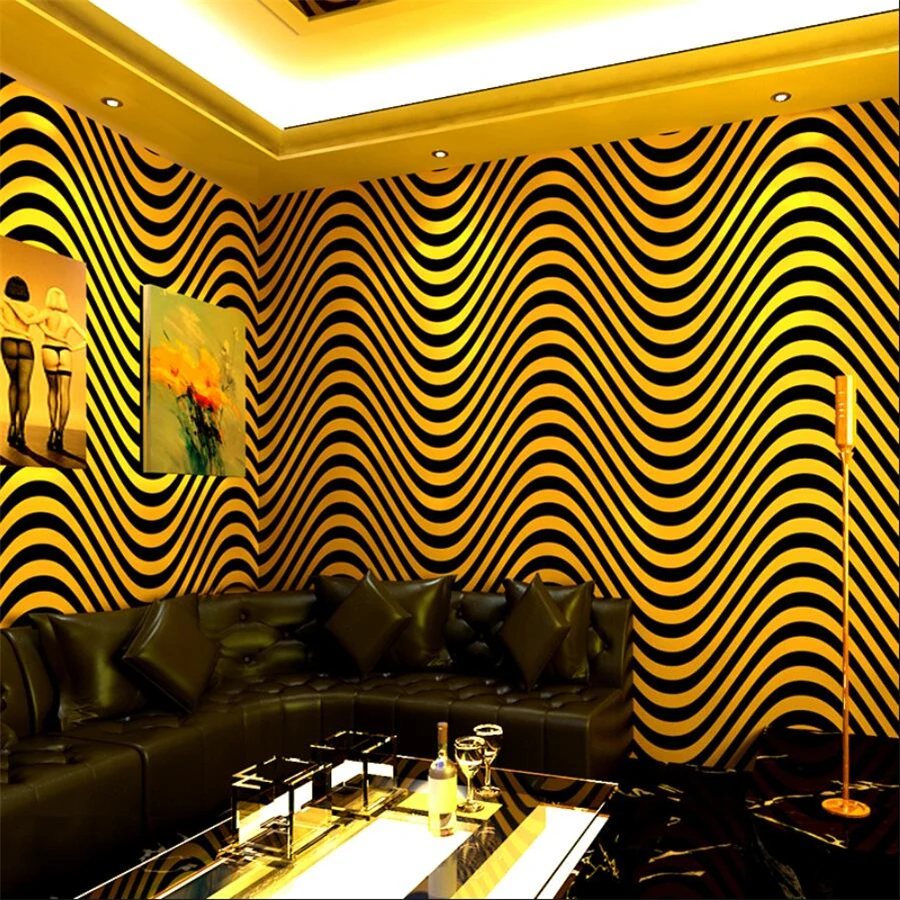 New ktv wallpaper karaoke flash wall covering 3d reflective special bar theme box Internet cafe wifi TV background wall paper