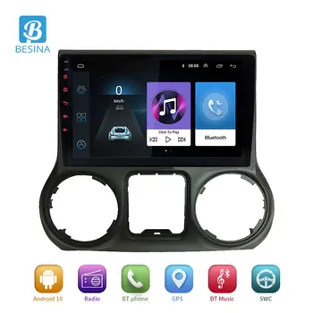 

Besina Android 10 Car Multimedia Player For Jeep Wrangler 2011-2017 2018 1 Din Car Radio GPS Navigation Stereo Audio Headunit